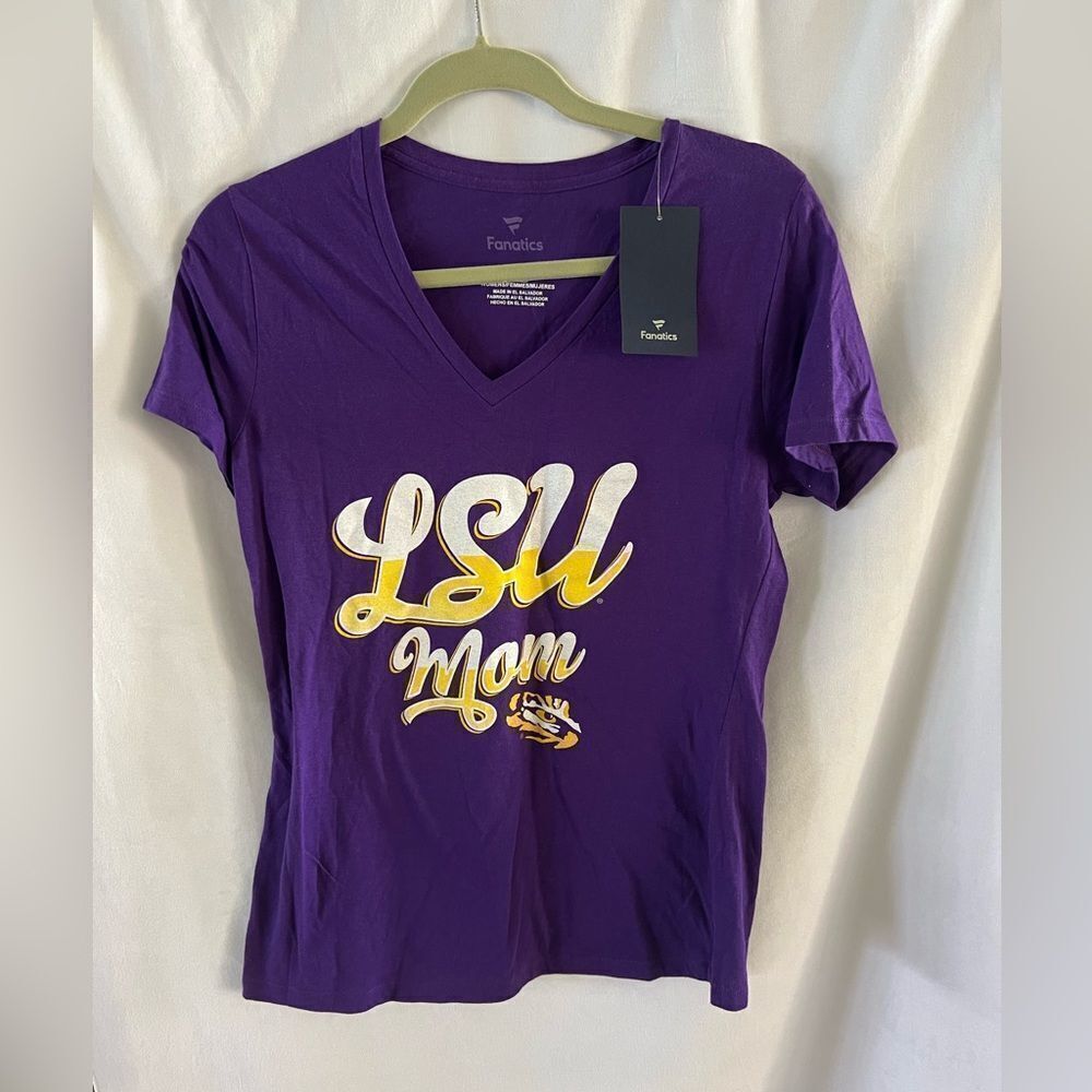 Fanatics LSU Mom Shirt Size Small NWT